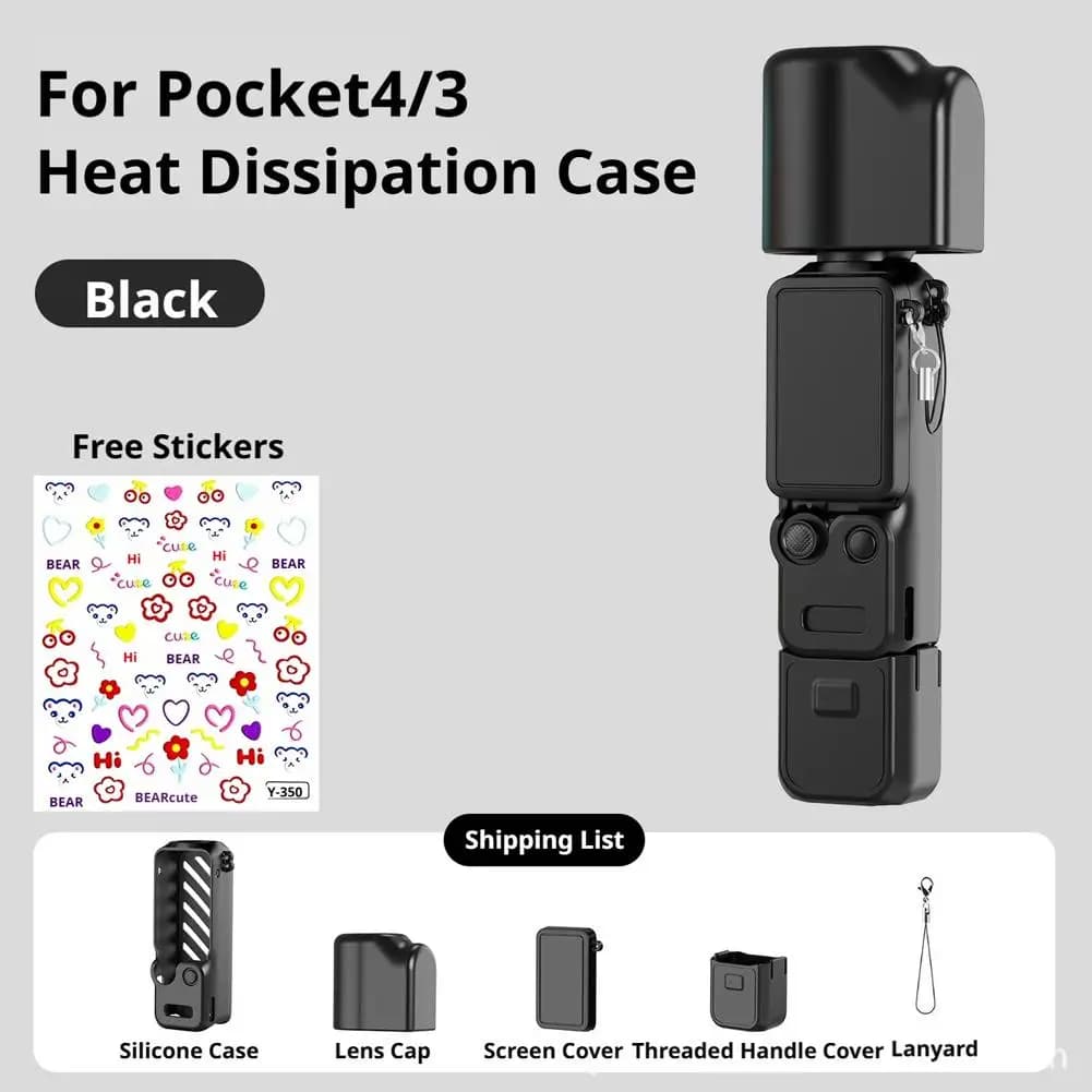 Nuova custodia protettiva in silicone per DJI Osmo Pocket 4, antiurto, accessorio per action camera