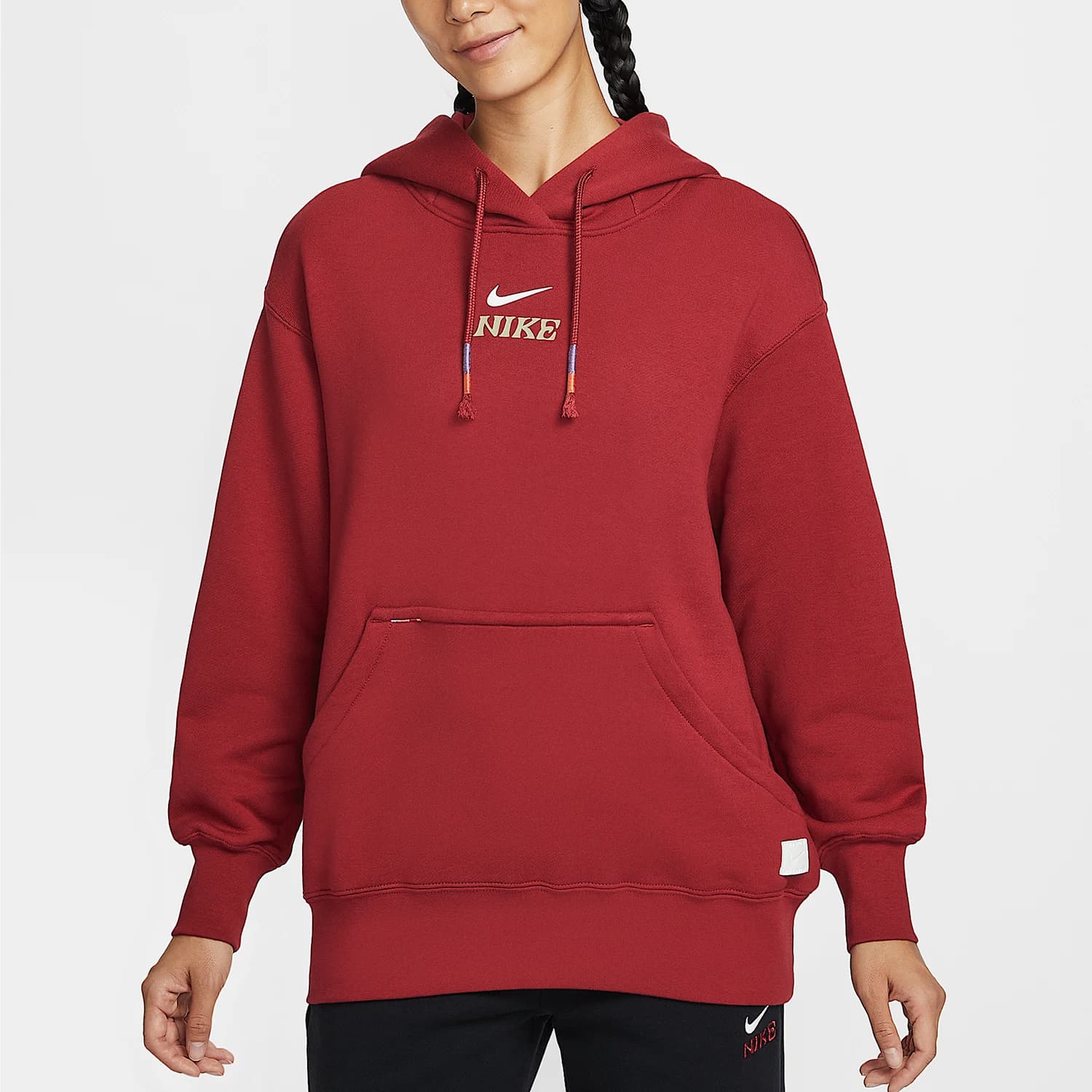【Edizione limitata Anno del Cavallo】 Felpa con cappuccio da donna originale Nike con stampa testa, IQ3826-613