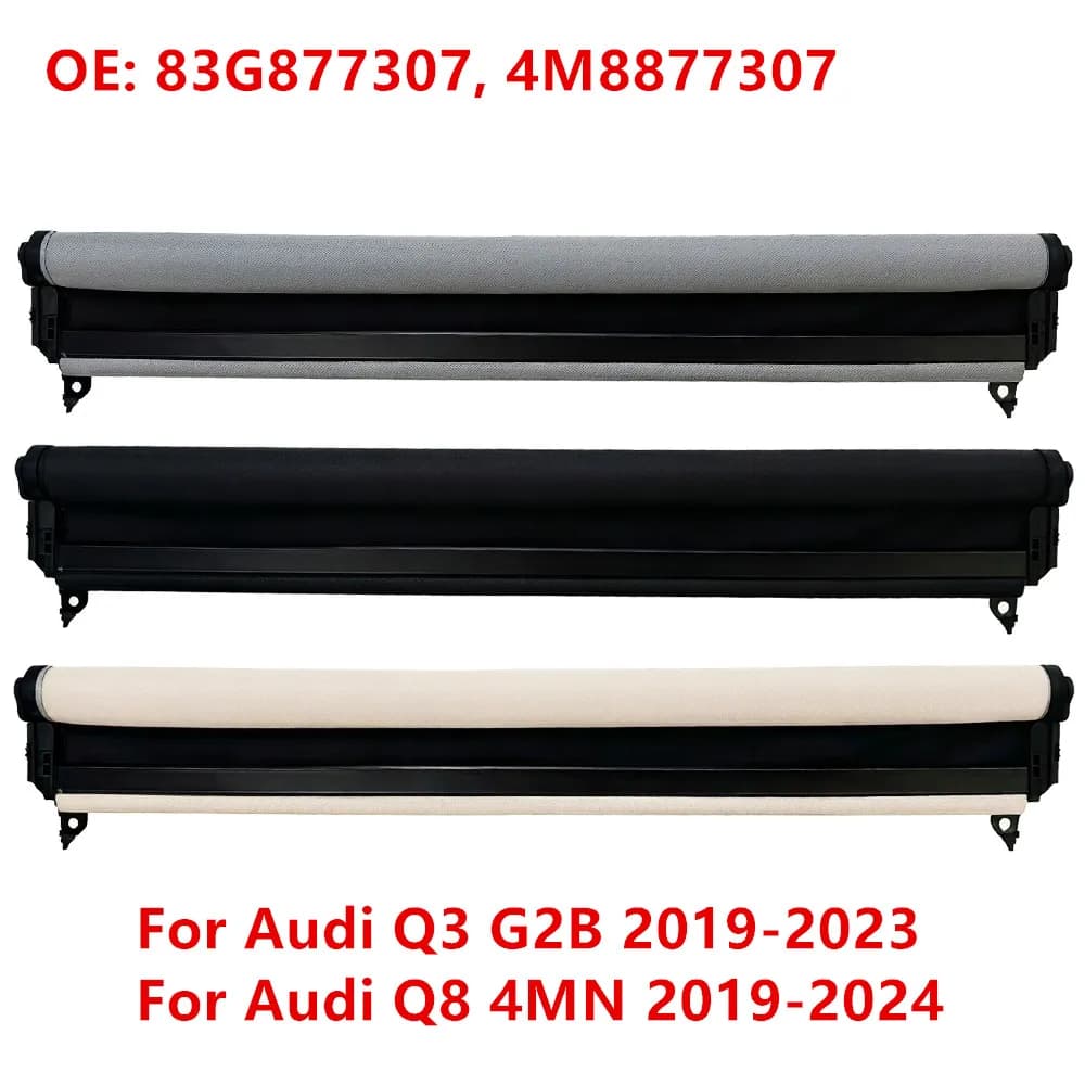 Car Panorama Sunroof Roller Blinds Sunshade Curtain Cover Assembly For Audi Q3 G2B 2019-2023 83G877307/Audi Q8 4MN 2019-2024