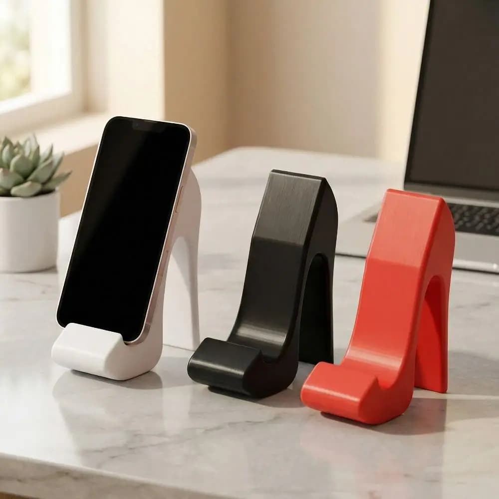 Supporto per Telefono a Forma di Tacco Alto Stampato in 3D, Antiscivolo, Universale per Smartphone, Creativo e Kawaii, Regalo per Ragazze