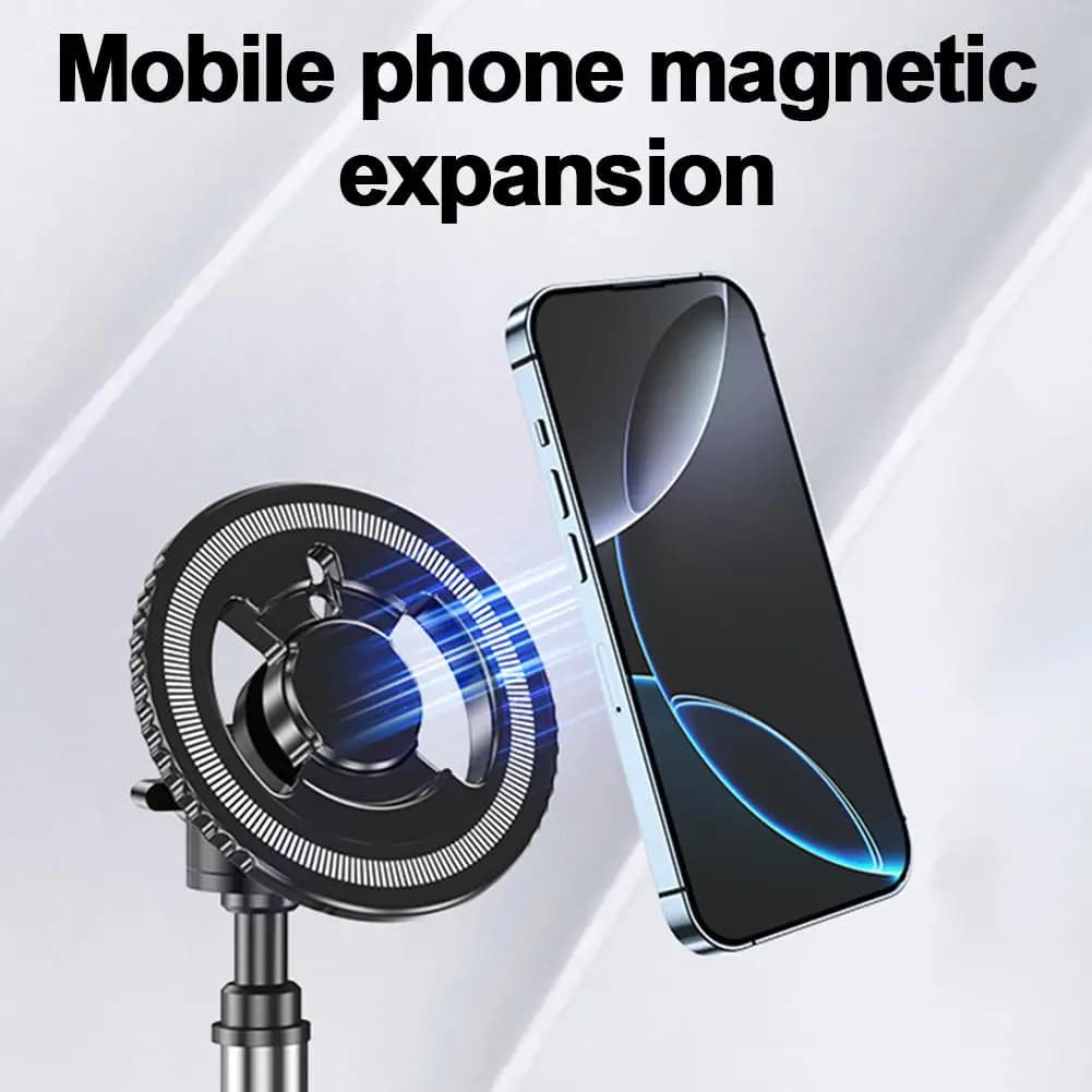 Piastra base magnetica per supporto telefono con foro ARRI per vite da 1/4 per braccio magico per treppiede per adattatore per supporto telefono Magsafe