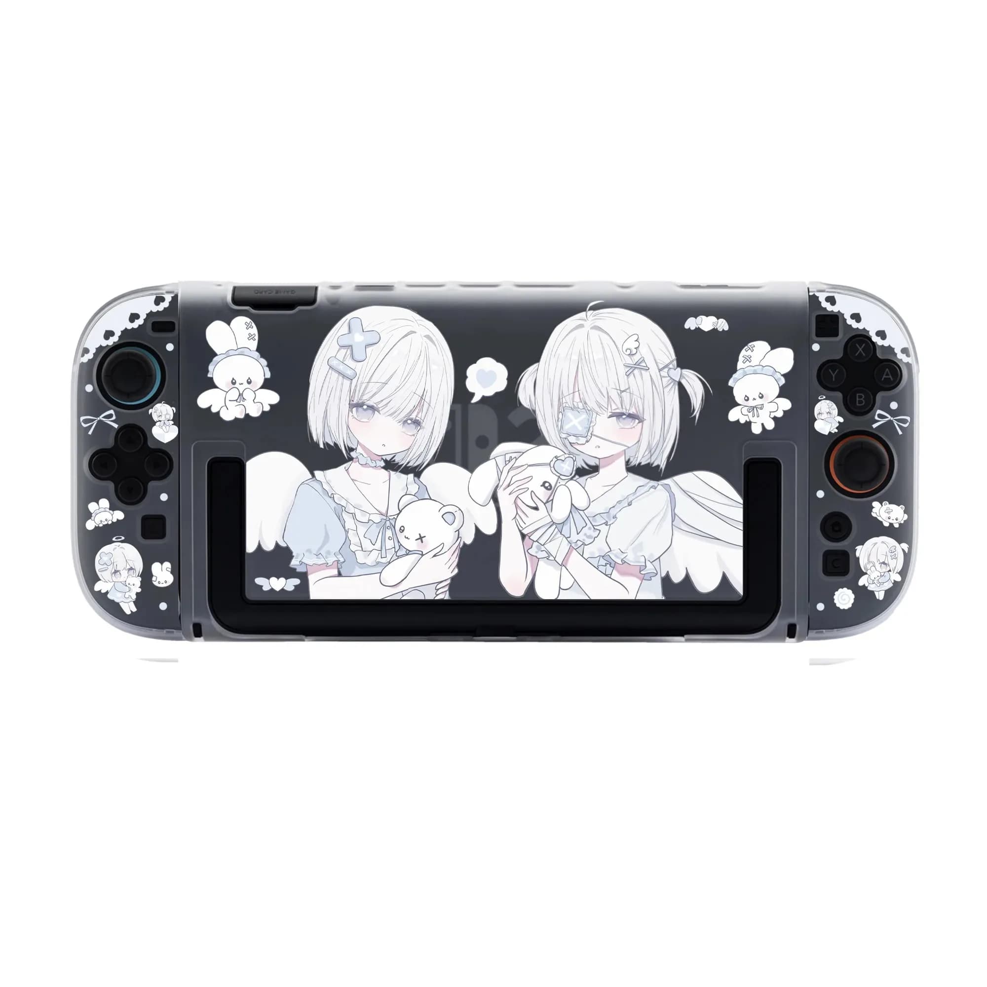 Custodia rigida Kawaii Anime per Nintendo Switch 2/OLED, stile split, con cover per Joy-Con e dock, accessori per console da gioco Lite
