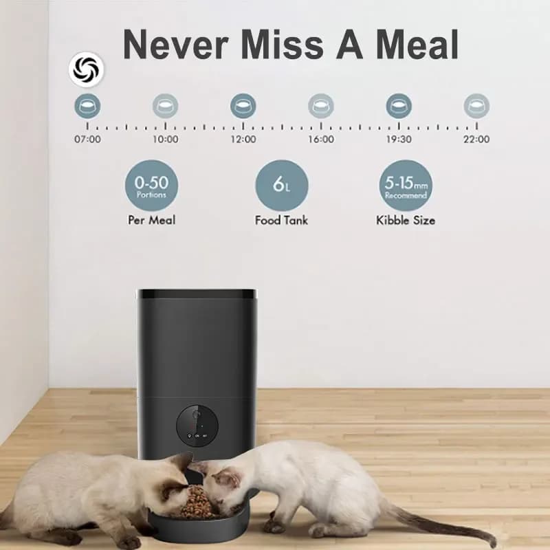 -All'ingrosso nuovo stile Smart Wifi Pet Dog alimentatore automatico per alimenti per animali in silicone mangiatoie per animali alimentatore lento per ciotola per animali domestici