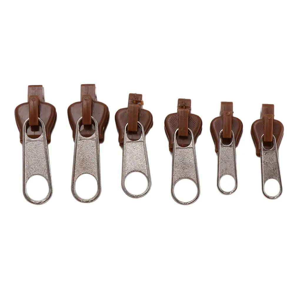 6 pz/set Kit di Riparazione Universale Riparazione Cappotti Per Cucire Giubbotti Fissaggio Cerniera Cursore Denti