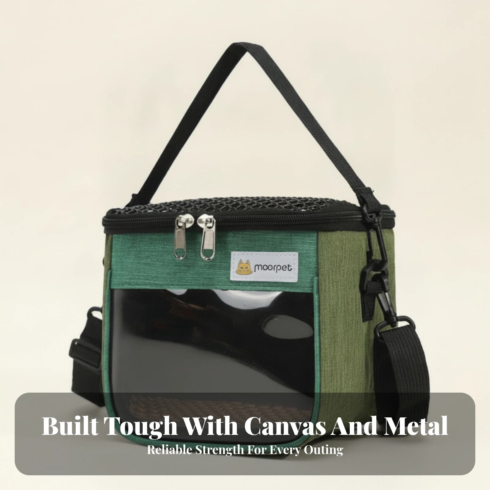 Small Animal Carrier Bag Breathable Mesh Soft-Sided Pet Carrier Zippered Top Portable