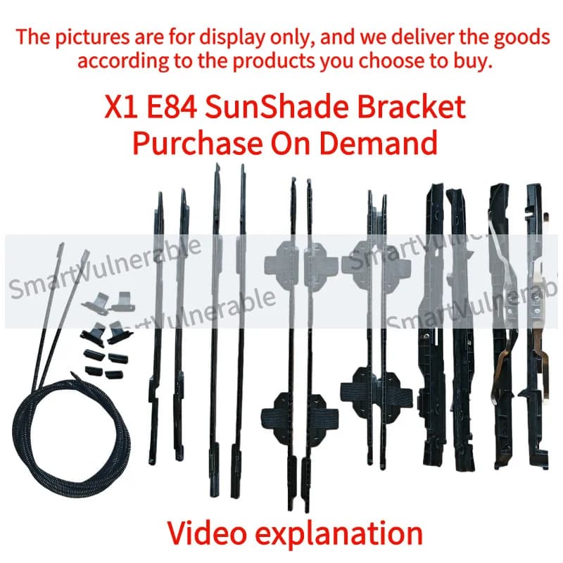 54102993888 Car Panoramic Roof Manual Sunroof Curtain Cable Rail Sliding Bracket Kits for BMW X1 E84 54102993879 54102993878