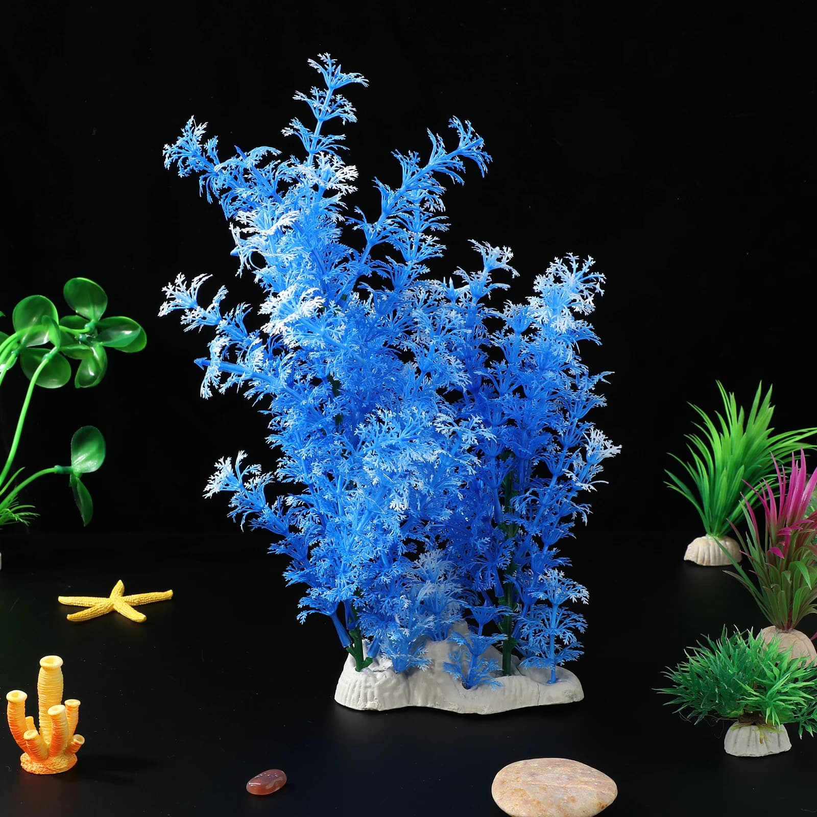 Simulation Water Grass Blue Aquarium Plants Aquarius Decorations Premium material Lively colored artificial aquatic plants