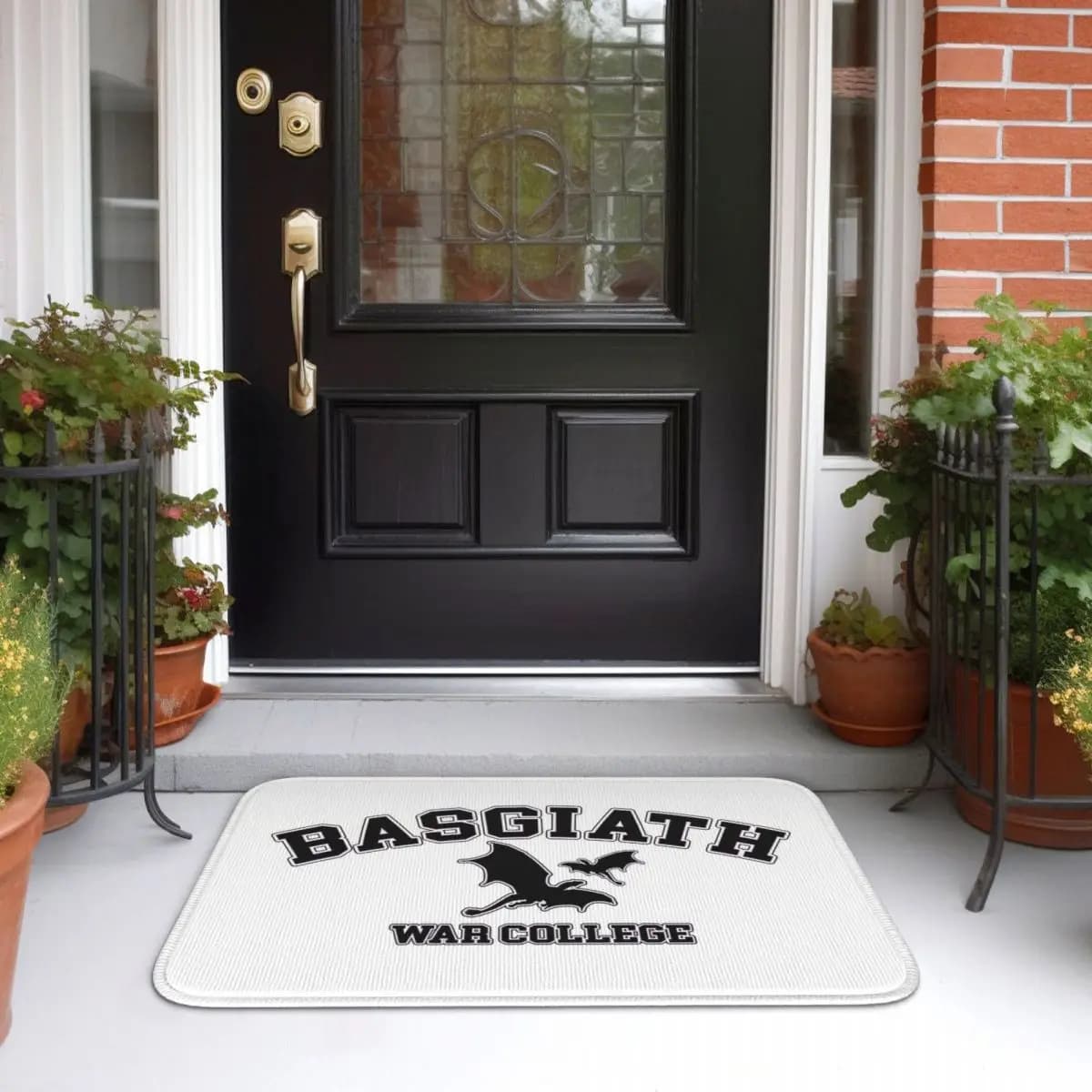 Fourth Wing Dragon Rebecca Yarros Fantasy Bookish Doormat Tappetino per la casa Tappeto antiscivolo per soggiorno Tappetini per il riposo dei piedi