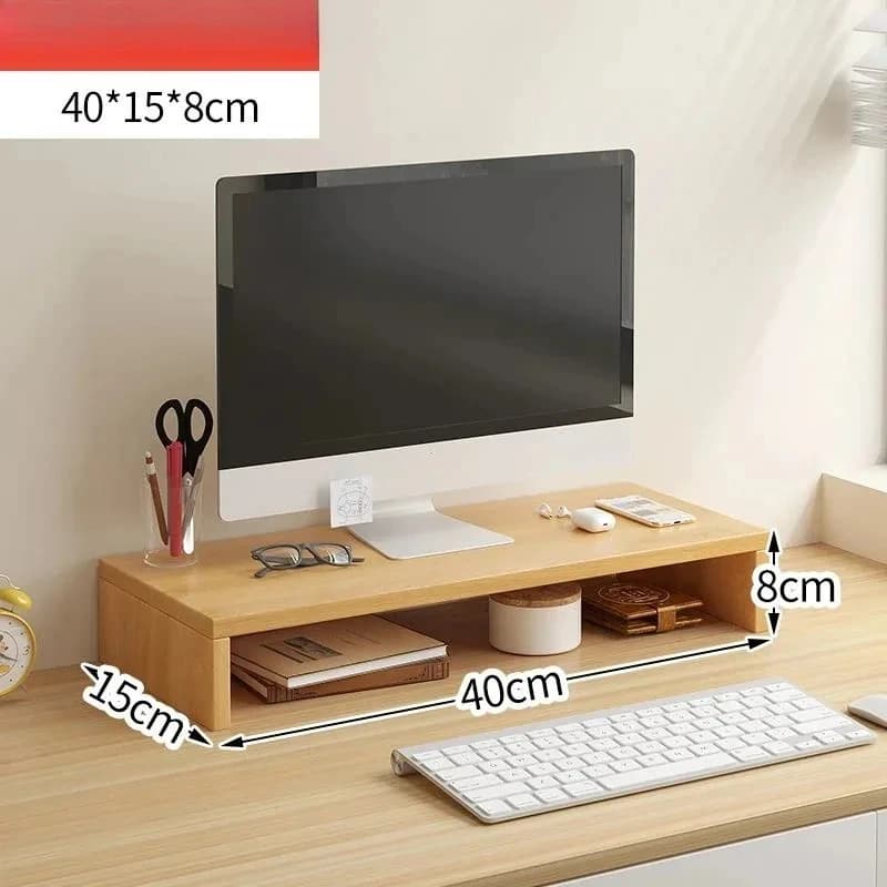 Supporto per Monitor - Stand Ergonomico per Laptop, Organizzatore da Scrivania, Porta Tastiera, Scrivania da Gaming, Arredo Ufficio