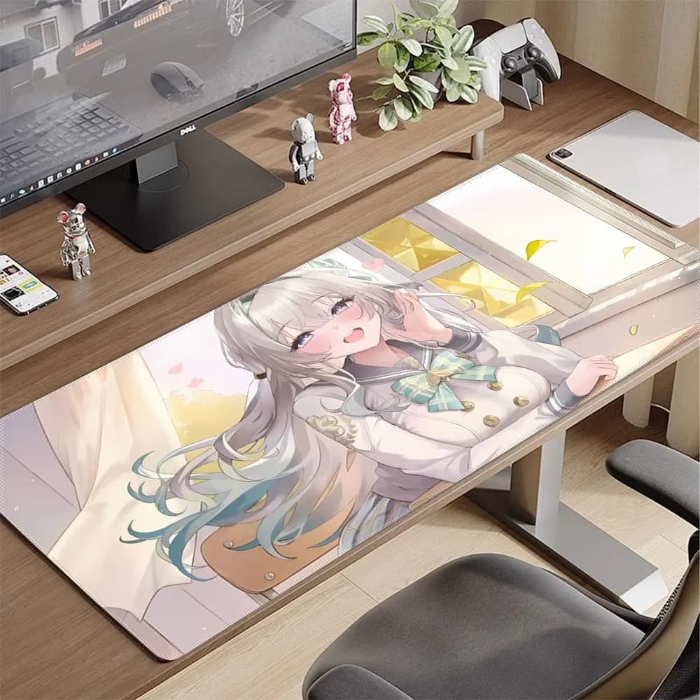 Large Anime Girl Mouse Pad Firefly Star Rail Desk Mat Gaming Desk Mat Large Work Area Mat Computer Accessories Office Rug