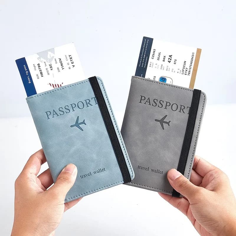 Porta Passaporto Impermeabile con Protezione RFID, Custodia da Viaggio per Documenti