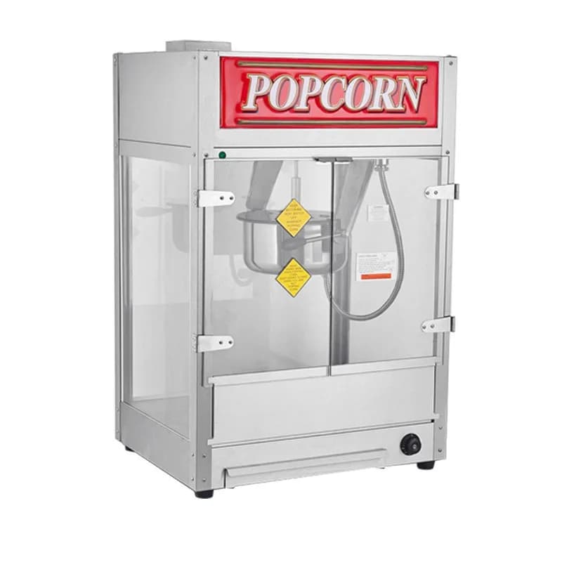 Electric Popcorn Machine, Commercial Automatic Popper, 12oz Kettle, Butterfly Design, Popcorn Maker for Home and Business Use