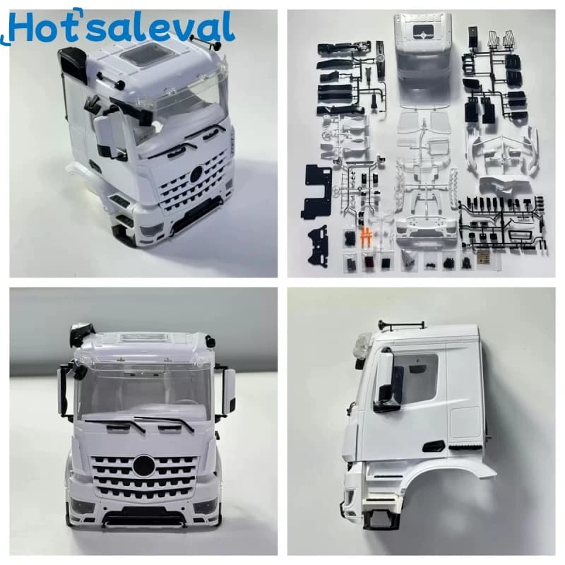 Cabina e carrozzeria idraulica per camion RC, ricambio per Tamiya 6x6 1/14, per modello Benz 3363, accessori fai da te per upgrade di auto RC.
