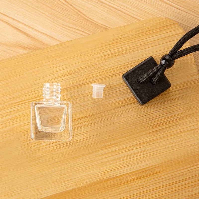 8ML Fragrance Deodorant Perfume Bottle Scentage Tinto Cap Square Bottle Empty Auto Essential Oil Diffuser Ornament Accessories
