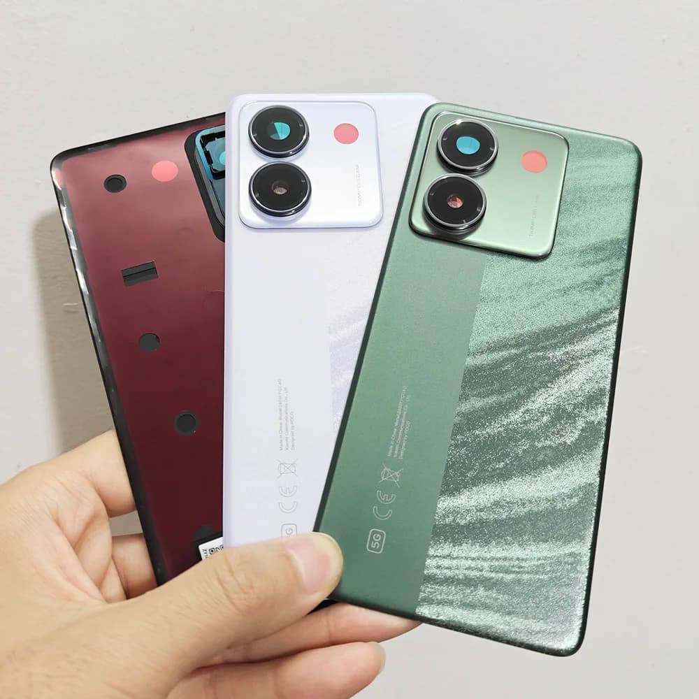For Xiaomi Poco M7 Pro 5G Back Door Replacement Battery Case, Rear Housing Cover +Adhesive +Camera Lens