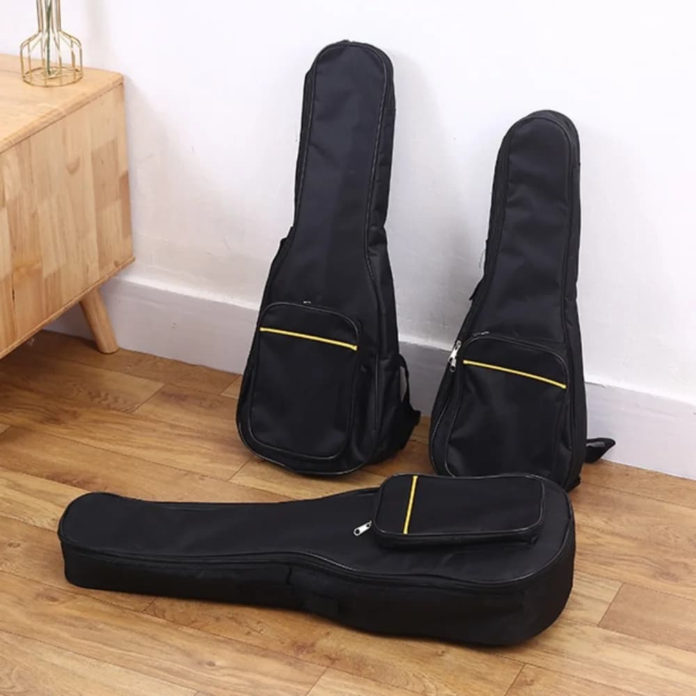 Borsa per Ukulele 21/23/26 Pollici con Doppia Tracolla Imbottita in Spugna, Mini Custodia per Chitarra con Manico in Tessuto Oxford