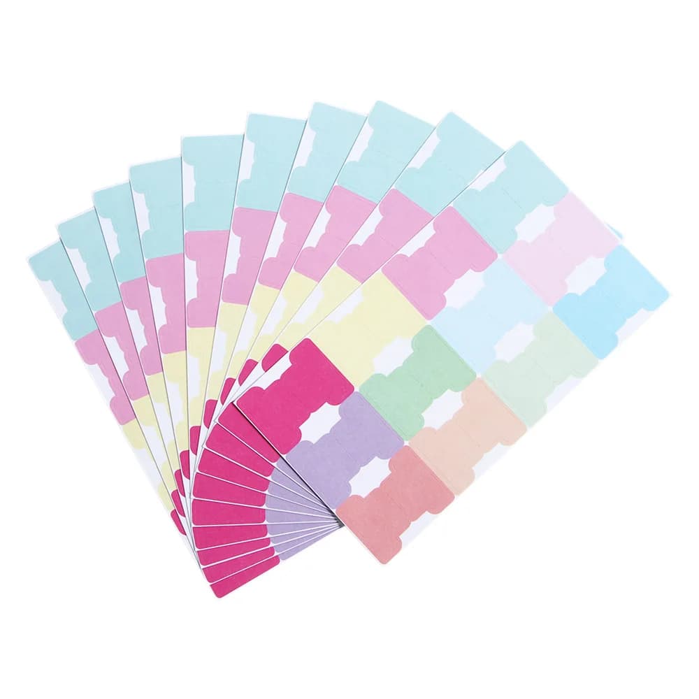 Cancelleria riposizionabile Notebook Planner Libro Pagine Marcatori Schede di carta autoadesive Etichetta indice Adesivo Schede indice Bandiere