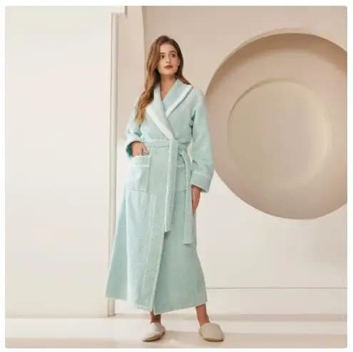 Autumn Winter Robe Warm Coral Fleece Kimono Bathrobe Gown Thick Flannel Men And Women's Long Robe Sleepwear Christmas Gift