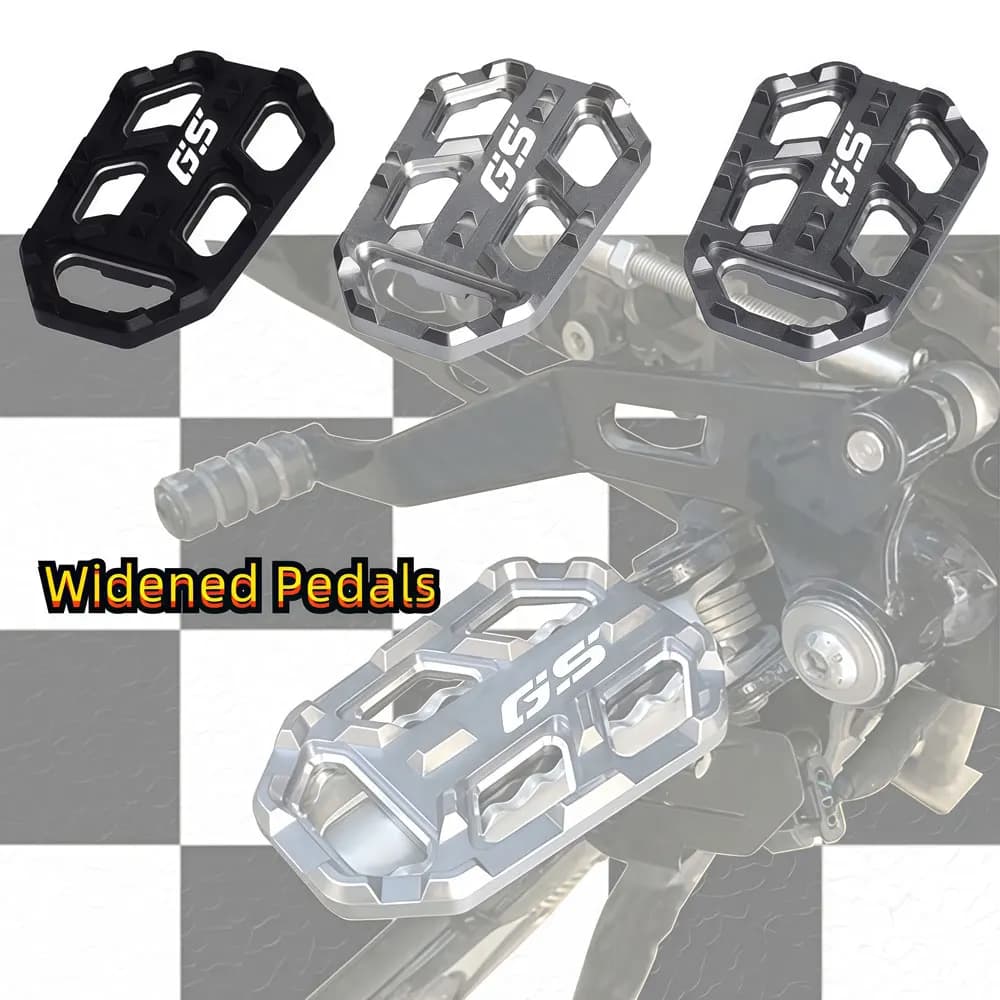 Pedane Larghe in Alluminio per Moto BMW R1200GS G310GS LC S1000XR F850GS F750GS G310R Scrambler Urban GS