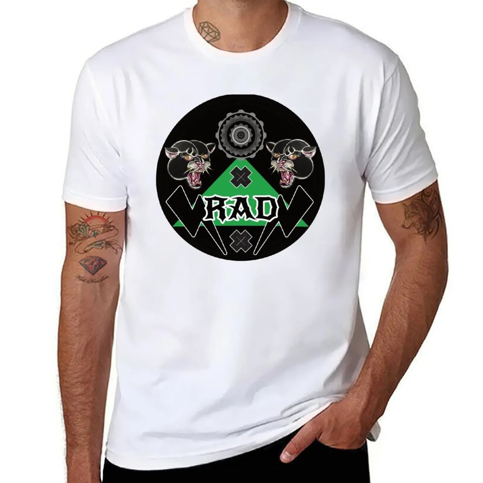 T-shirt Runner Black Power Ebike/Rad Bike in cotone traspirante basic