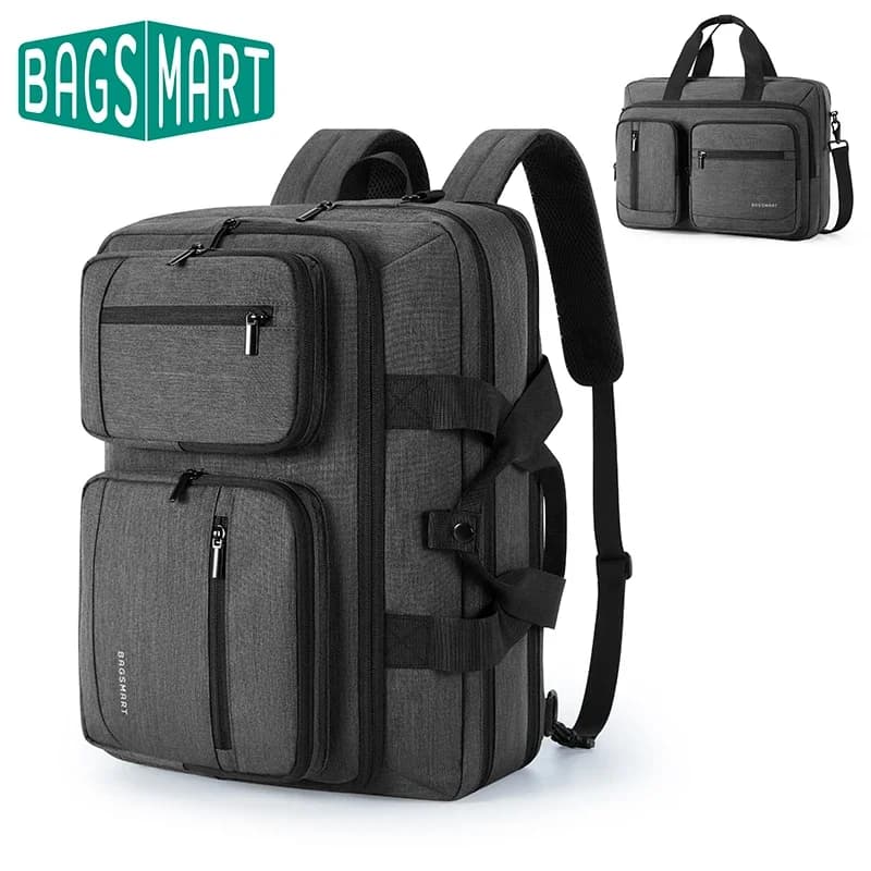 BAGSMART Borsa per laptop 3 in 1 da uomo Zaino Valigetta per computer idrorepellente per borsa a tracolla per laptop da 17,3 pollici Viaggi d'affari