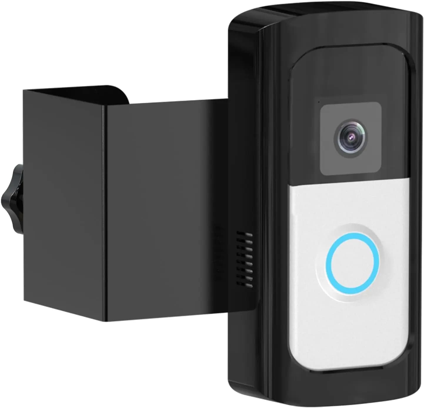 Video Doorbell Mount Anti-Theft Bracket No Drilling for Most Video Doorbell Houses Apartments Rentals Black