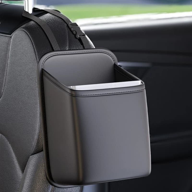 Car Seat Back Hanging Storage Bin, Multi-Functional Large-Capacity Organizer & Trash Can for Auto Interior