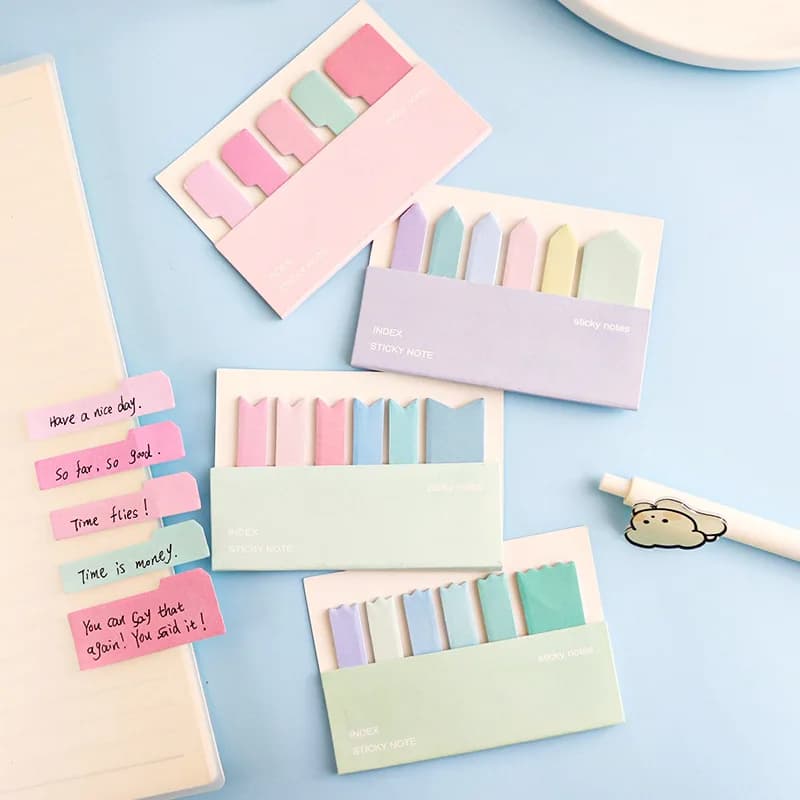Etichette Adesive per Note con Cambio Graduale di Colore, Resistenti e Scrivibili, per Indice, Memo Pad, Segnalibri e Piccole Strisce