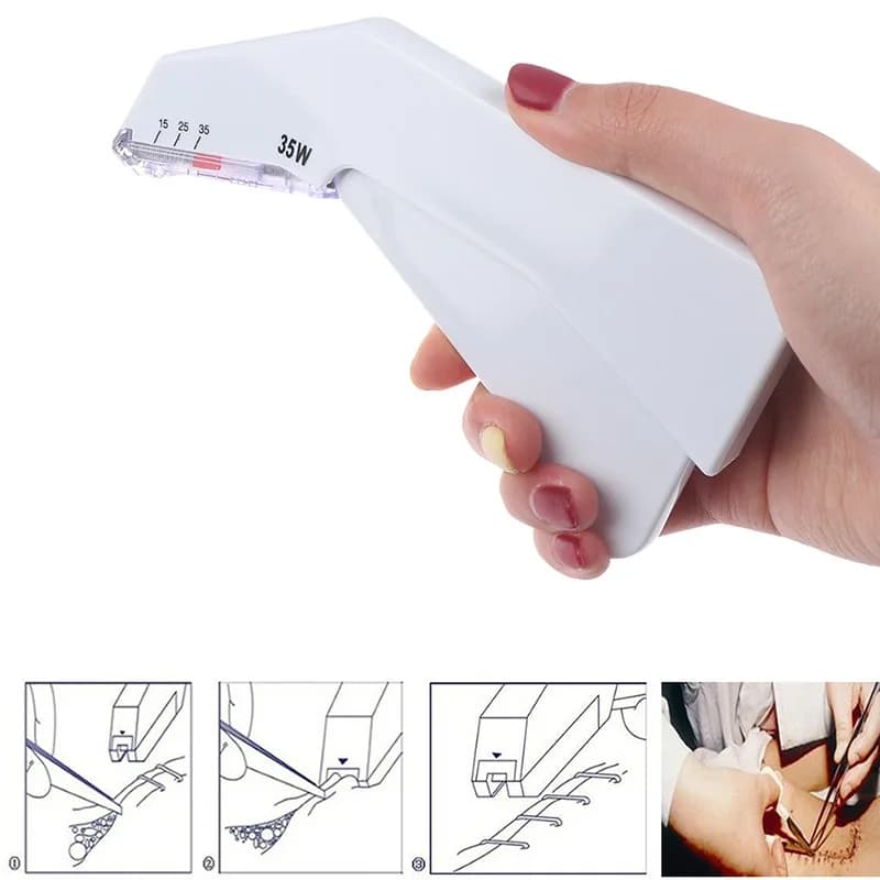 35W Disposable Medical Skin Stapler Surgery Sterile Skin Stitching Nail Puller Pet Skin Connector
