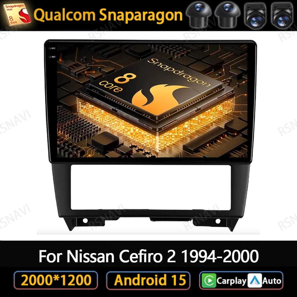 Android 15 Car Radio For Nissan Cefiro 2 1994-2000 GPS Wireless Carplay Auto Head Unit Autoradio Viedo Player Navigation 5G WIFI