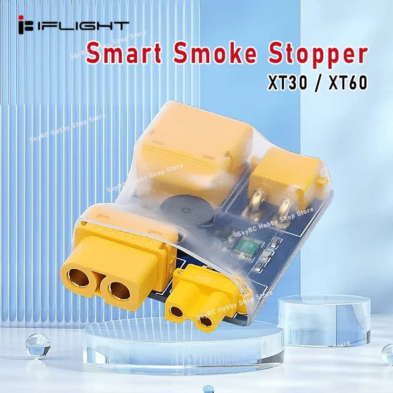 IFlight XT30 / XT60 Smart Smoke Stopper Fuse Test Safety Plug con protezione da cortocircuito per Droni FPV da Corsa