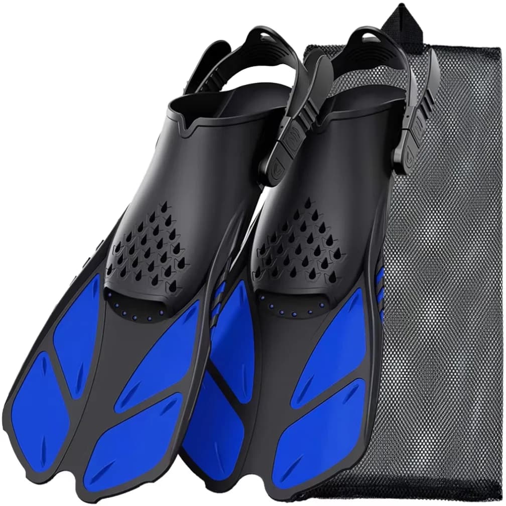 Pinne da Snorkeling Regolabili per Adulti e Adolescenti, Pinne da Immersione in Silicone Morbido, Comode e Traspiranti per Snorkeling e Immersioni