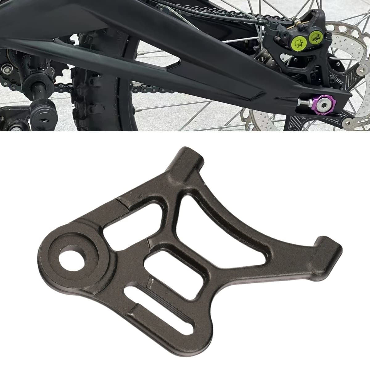 Staffa Freno a Disco per Moto Elettrica, Supporto Pinza Freno, Protezione Disco per Sur Ron Light Bee S X Dirt Bike Pit Bike