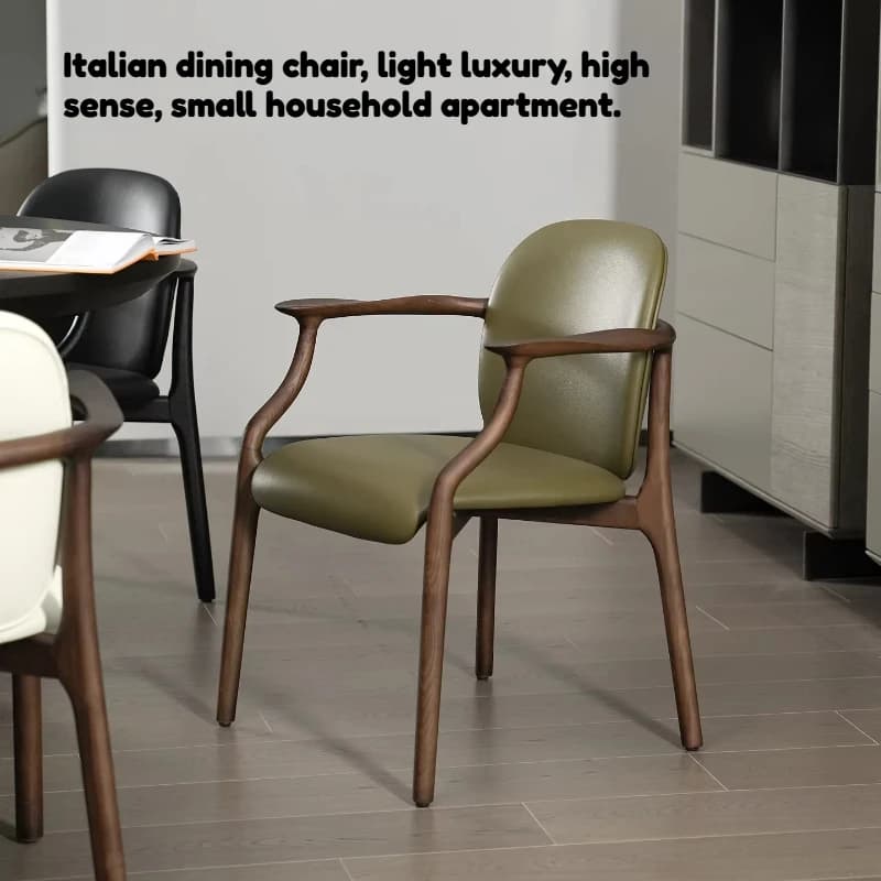 Sedie da Pranzo Contemporanee di Lusso con Gambe in Legno, Sedie per Ristoranti Italiani, Buffet, Lounge e Arredamento Casa