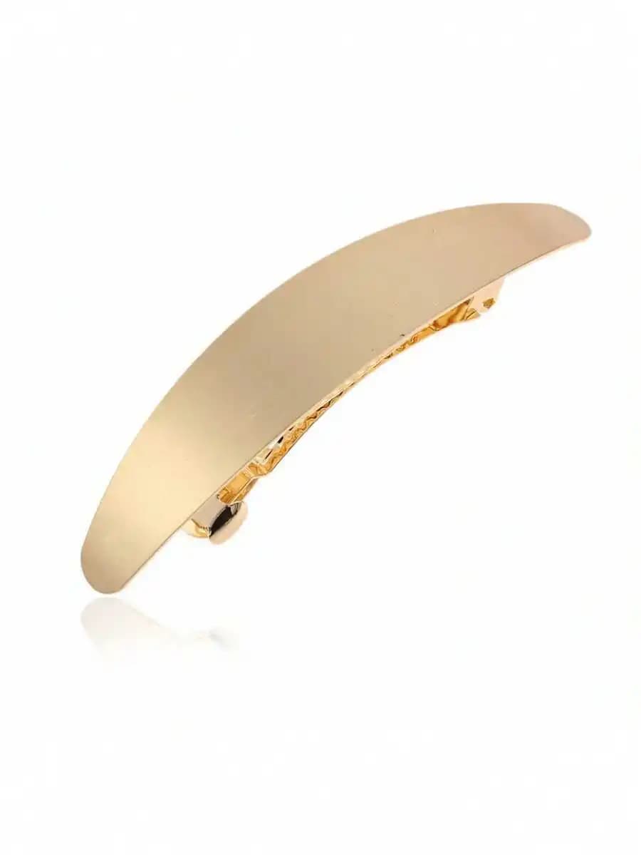 Fermagli per capelli ovali in metallo alla francese per donna, antiscivolo, minimalisti, con chiusura a molla, accessori per capelli