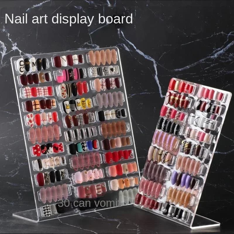 1PC squisito grande tabellone per nail art in acrilico trasparente smalto per gel per unghie che mostra espositore per manicure
