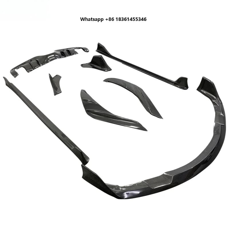 Carbon Fiber Body Kit Spoiler Front Lip Rear Lip Diffuser Side Skirts for Supra A90