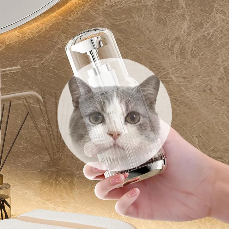 Dispenser di Sapone Liquido 60/90/120ML, Bottiglia Vuota con Pompa Ricaricabile, Contenitore per Shampoo da Bagno, Dispenser Decorativo
