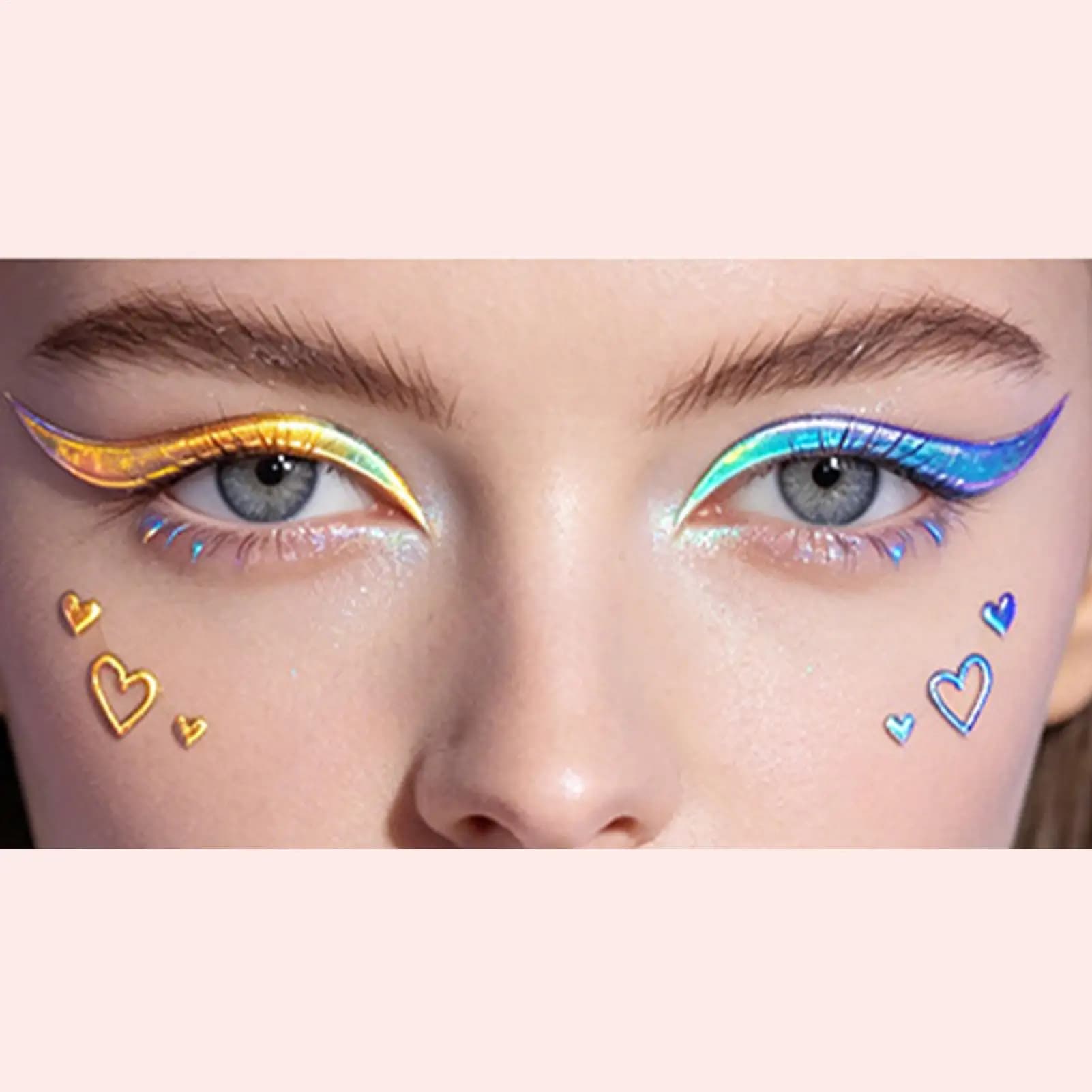 Adesivi per Trucco Occhi, 10 Pezzi, Impermeabili, Decorazioni per Occhi, Adesivi per Viso per Donne, Ragazze, Signore, Mogli, Artisti, Casa, Salone, Feste