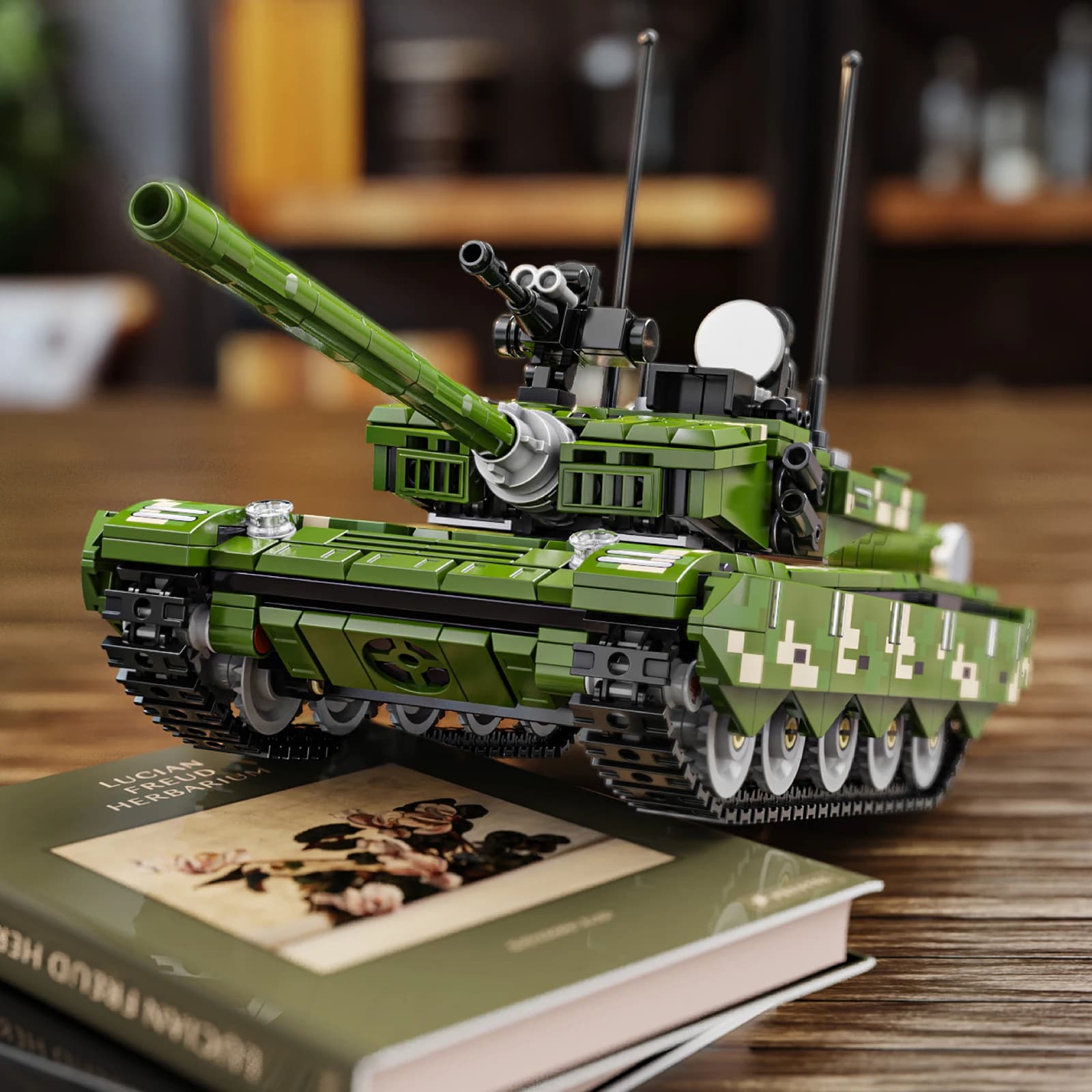 719PCS Carro Armato Veicolo Blindato Building Blocks Giocattoli Modello Militare Carro Armato Verde Assemblare Puzzle Mattoni Set di Giocattoli Per I Regali Del Capretto