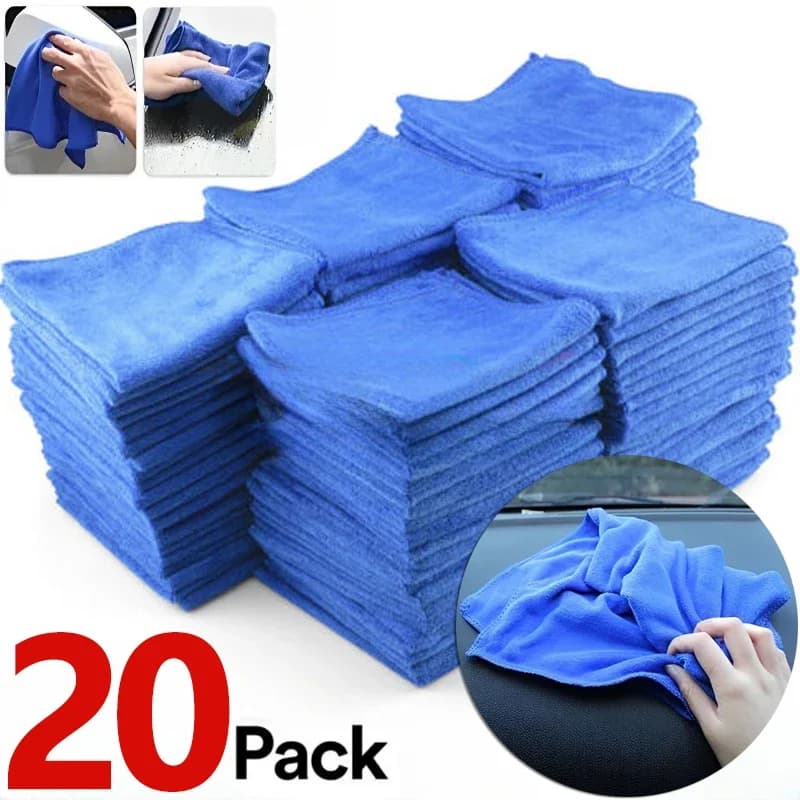 10/20Pcs Microfiber Towels Car Wash Drying Cloth Towel Household Cleaning Cloths Auto Detailing Polishing Cloth Home Clean Tools