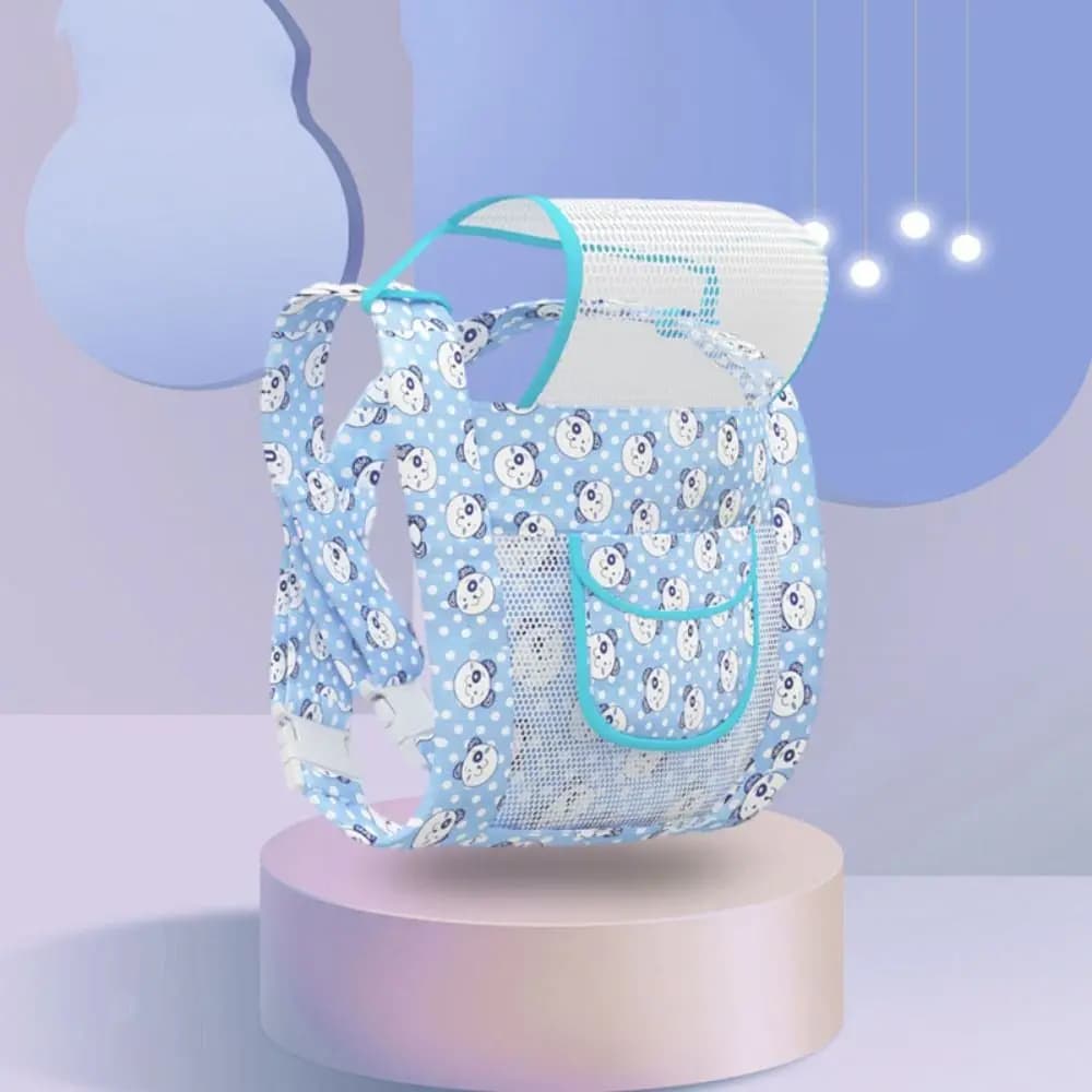 Marsupio multifunzione per neonato Borsa a marsupio per neonato Zaino per neonato con chiusura frontale in rete Copertura per allattamento infantile