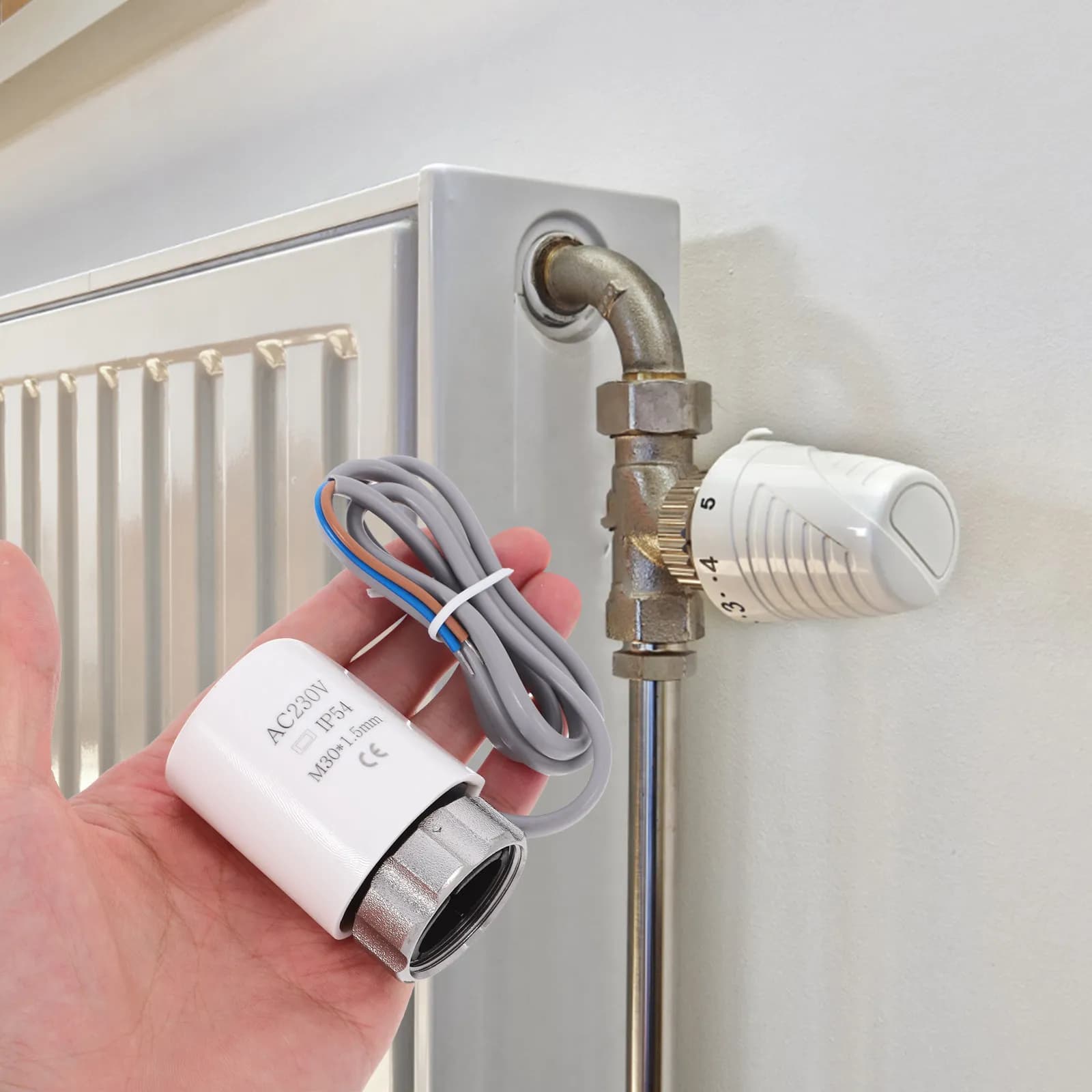 Termostato Digitale per Riscaldamento a Pavimento, Controllo Preciso della Temperatura, Termostato Intelligente da Presa per Riscaldamento