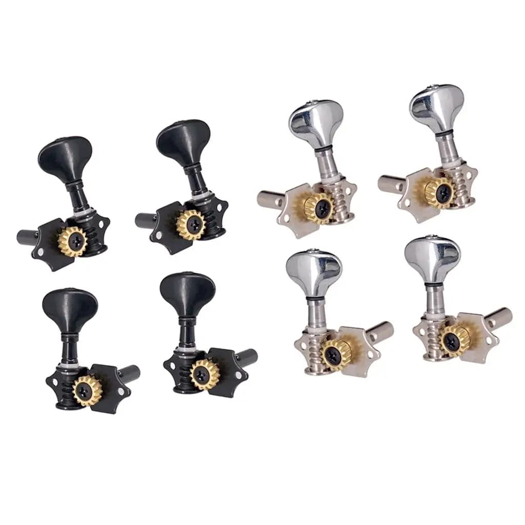 2R + 2L Ukulele Afinatori aperti Tuning Key Pegs Set testa macchina Accessori di ricambio per Ukulele elettrico