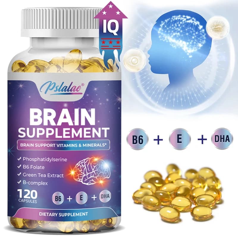 Nootropic supplement for brain and concentration: improves memory, mental concentration, cognitive function, for brain and heart health
