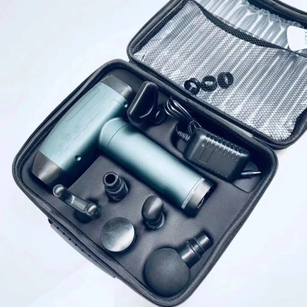 Mini pistola per massaggio fasciale ad alta potenza da 17 pollici, pistola per massaggio wireless per rilassare e massaggiare la membrana del collo