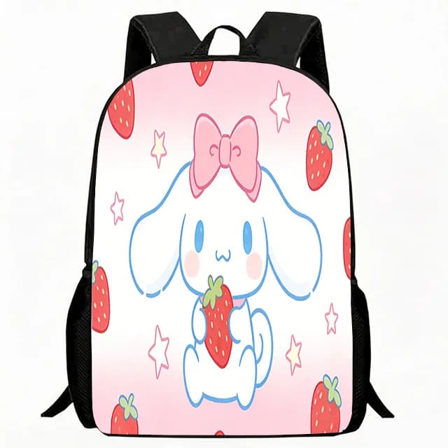 Zaino per Bambini con Stampa Cane Cartone Animato, Design Campo Fiorito, Cesto Portabiancheria, Regolabile, Leggero, Traspirante, Borsa Scuola