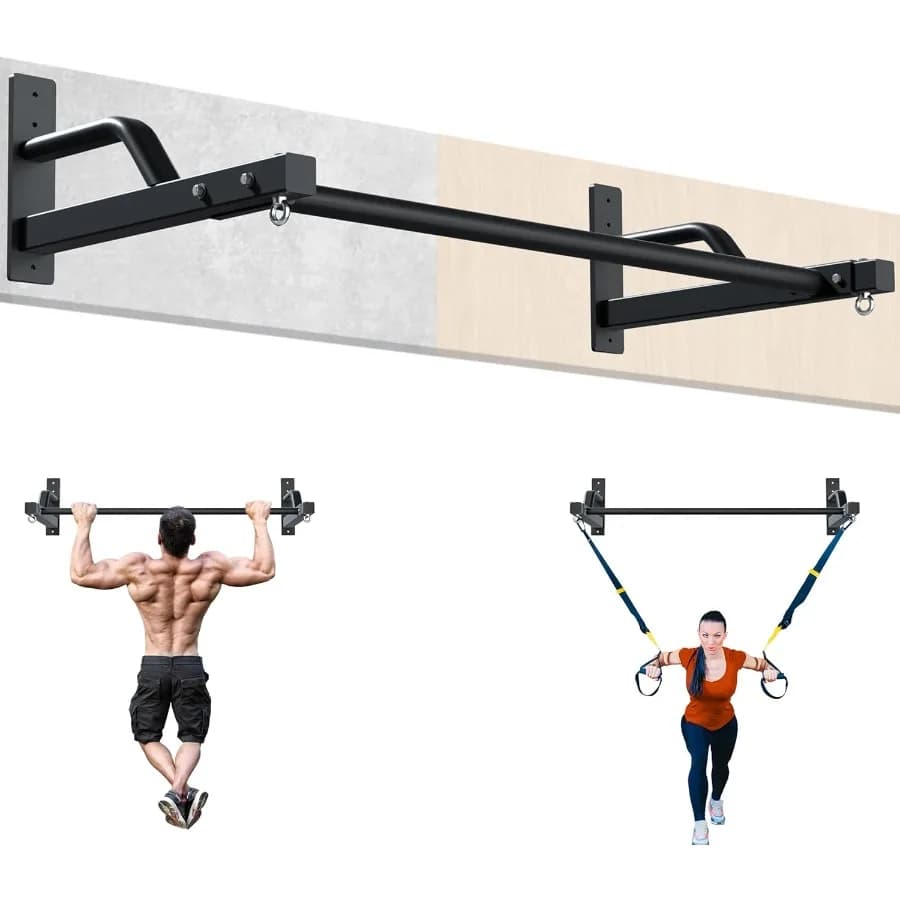 Updating traction bar 2025 wall mounted 600 lbs Traction bar for heavy load force training Rogue traction bar ideal for home and Com