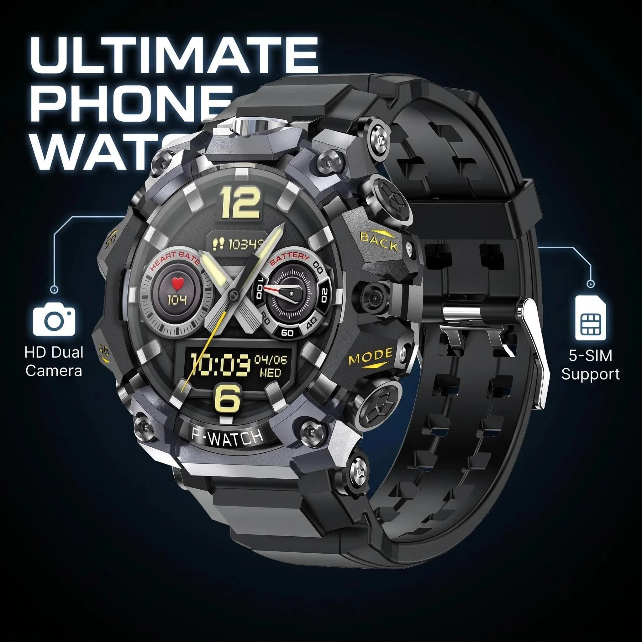 32GB+512GB Android OS 5G LTE Smart Watch With Dual Camera GPS WIFI SIM Card Slot Global Version Smartwatch