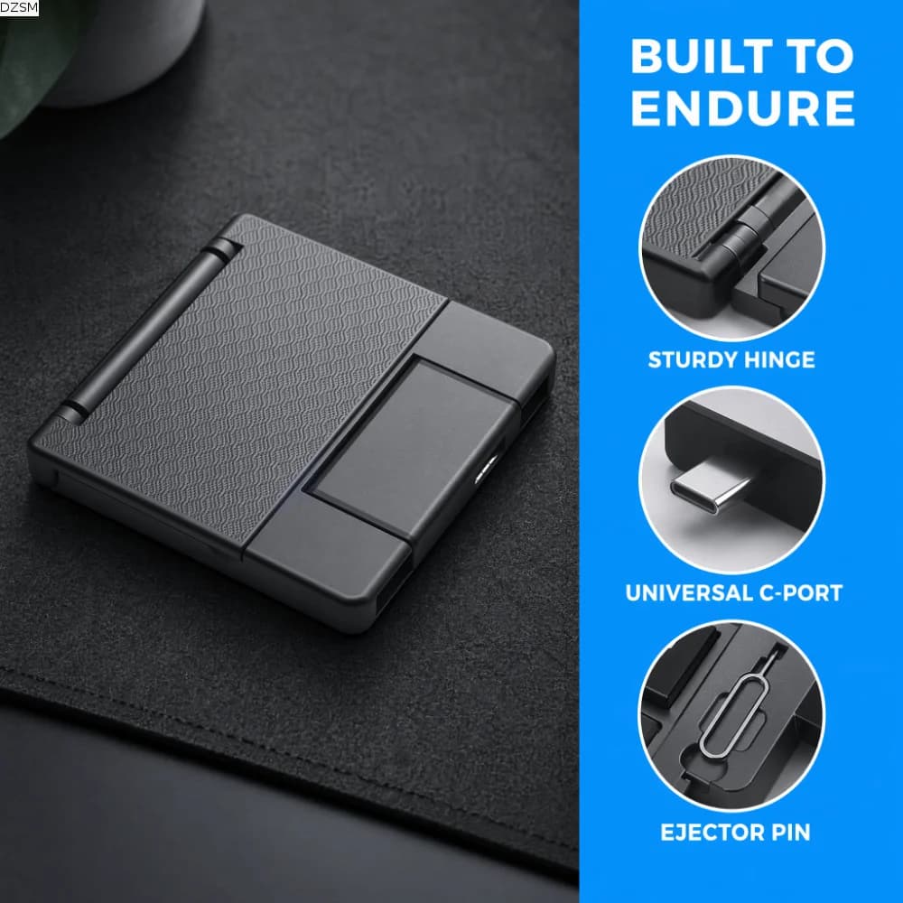 Multifunctional OTG Card Reader Type-C Interface 7-in-1 Card Reader Storage Box Quickly Transmit Universal SD Card Reader
